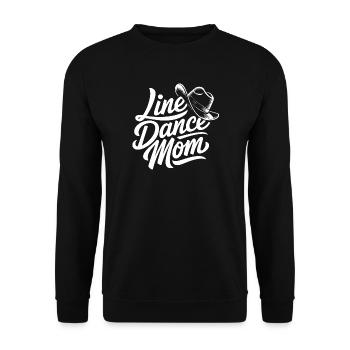 Line Dance Mom - Unisex Pullover - Schwarz - Vorne - Alina (178cm) & Michal (187cm)