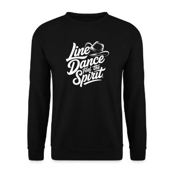 Line Dance Spirit - Sweat-shirt Unisexe - noir - Devant - Alina (178cm) & Michal (187cm)
