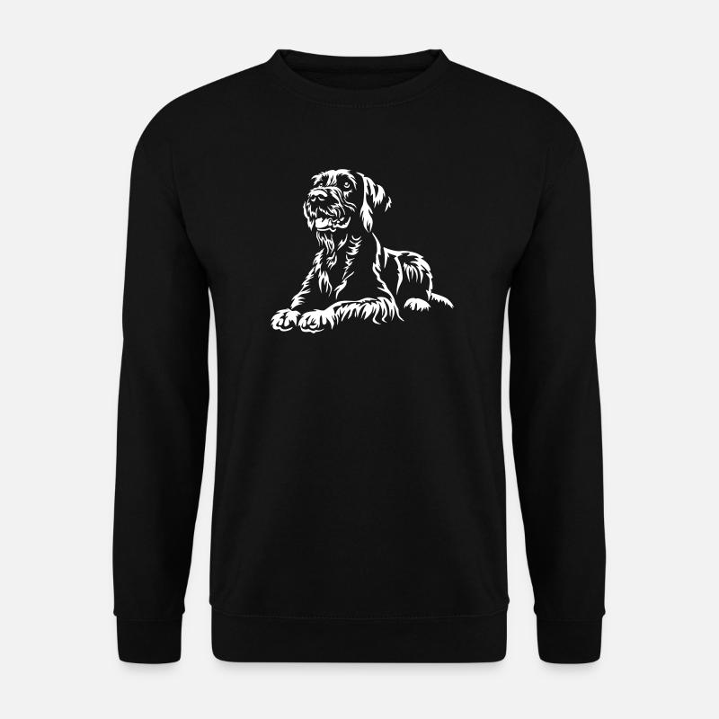 Deutsch Drahthaar "Black Edition" - Unisex Pullover - Schwarz