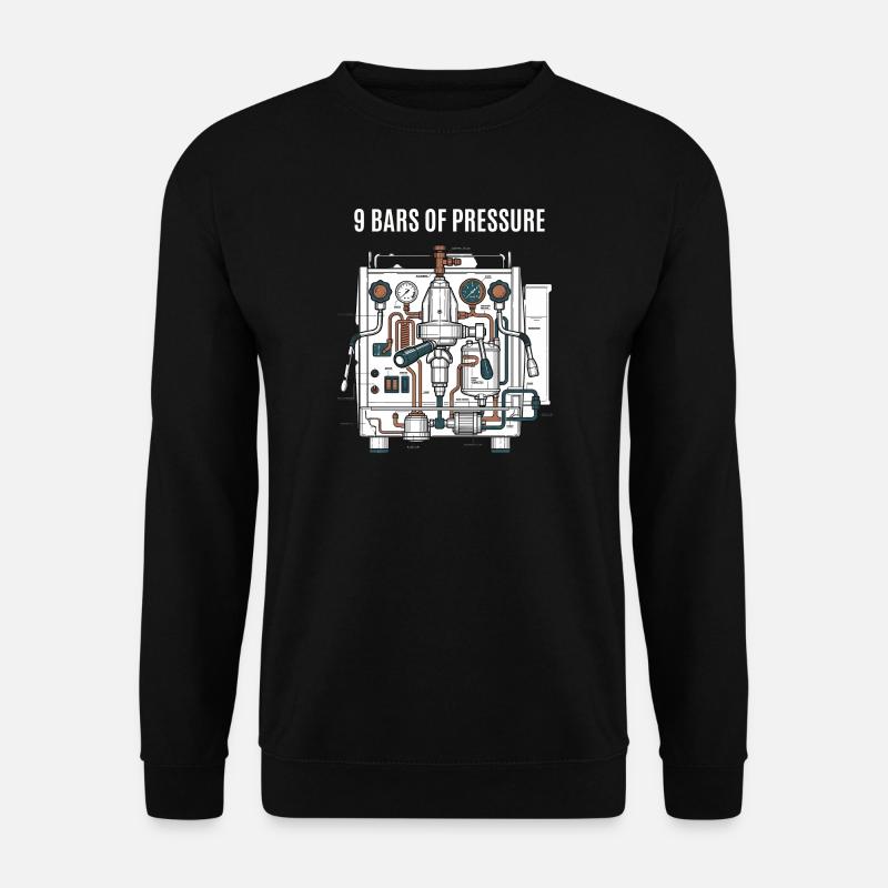 Pression du café - Sweat-shirt Unisexe - noir