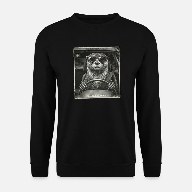 Otter Geblitzt - Unisex Pullover - Schwarz