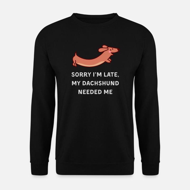 Dachshund Delay - Unisex Sweatshirt - black