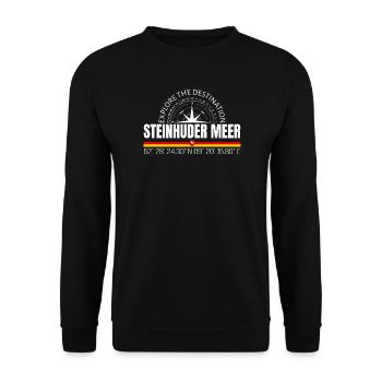 Steinhuder Meer - Unisex Pullover - Schwarz - Vorne - Alina (178cm) & Michal (187cm)