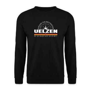 Uelzen - Unisex Sweatshirt - black - Front - Alina (178cm) & Michal (187cm)