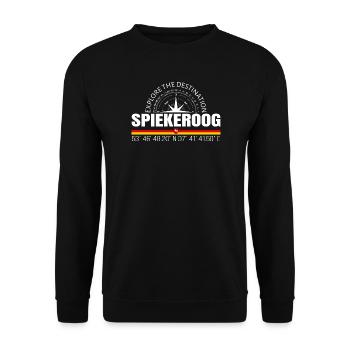 Spiekeroog - Unisex Sweatshirt - black - Front - Alina (178cm) & Michal (187cm)