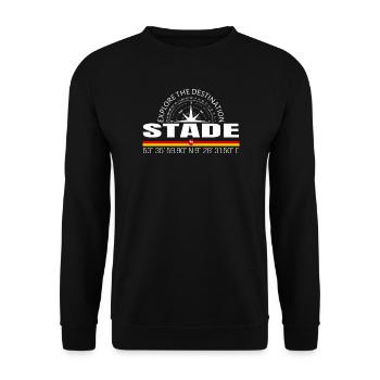 Stade - Unisex Pullover - Schwarz - Vorne - Alina (178cm) & Michal (187cm)