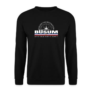 Büsum - Unisex Sweatshirt - black - Front - Alina (178cm) & Michal (187cm)