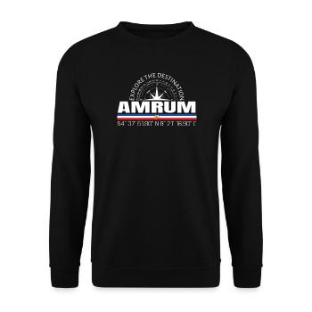 Amrum - Unisex Sweatshirt - black - Front - Alina (178cm) & Michal (187cm)