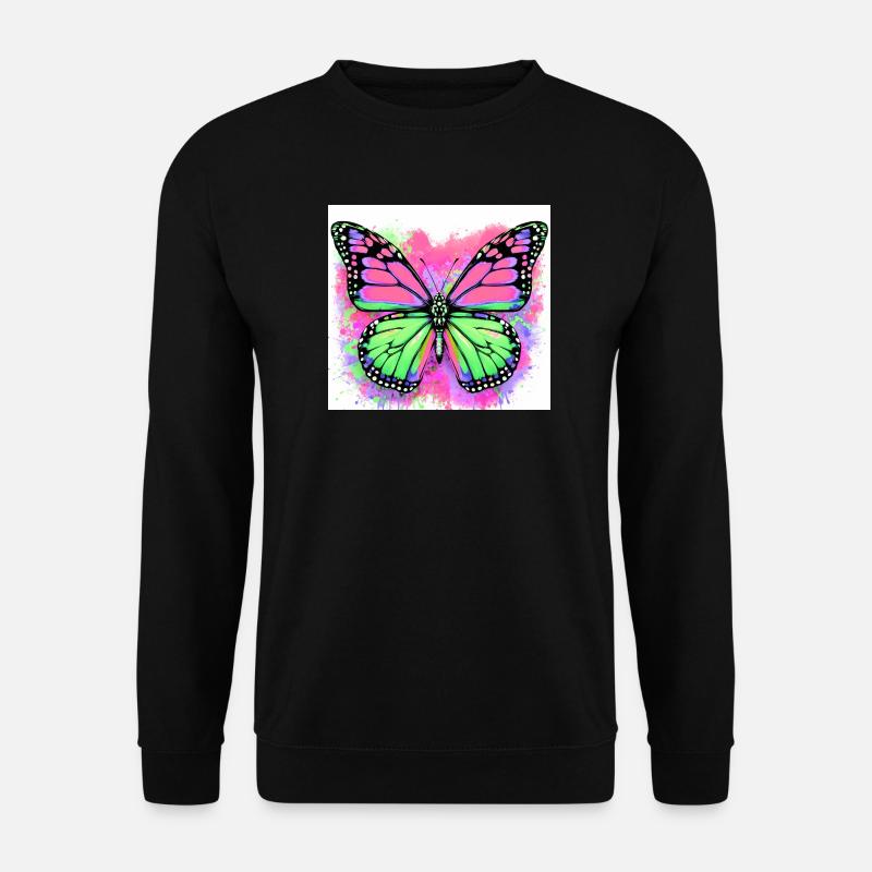 papillon - Sweat-shirt Unisexe - noir