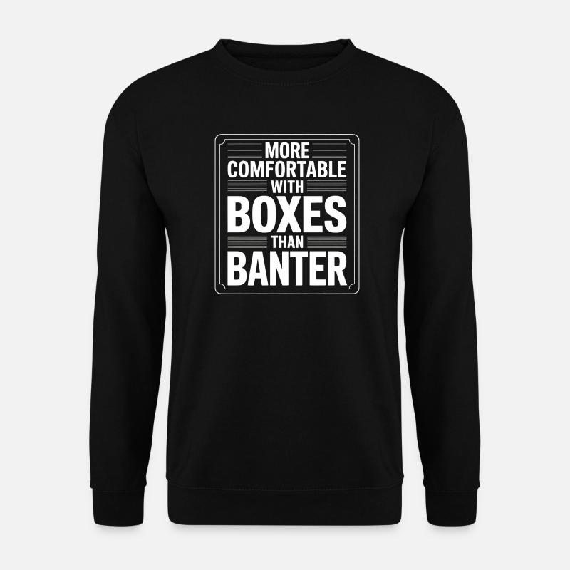 Boxen über Geplänkel - Unisex Pullover - Schwarz