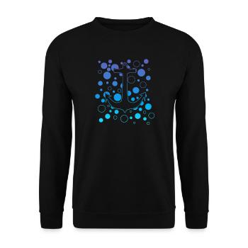 Ozeananker Blasen - Unisex Pullover - Schwarz - Vorne - Alina (178cm) & Michal (187cm)