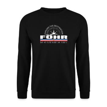 Föhr - Unisex Sweatshirt - black - Front - Alina (178cm) & Michal (187cm)
