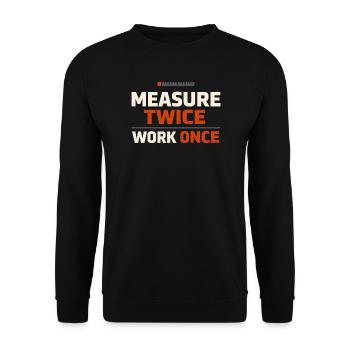Blue Collar Lifestyle Blue Collar Pride Working - Unisex Sweatshirt - black - Front - Alina (178cm) & Michal (187cm)