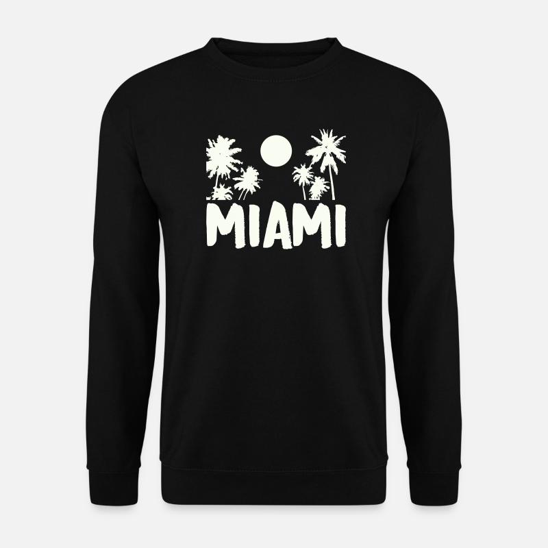 Palmiers de nuit de Miami - Sweat-shirt Unisexe - noir