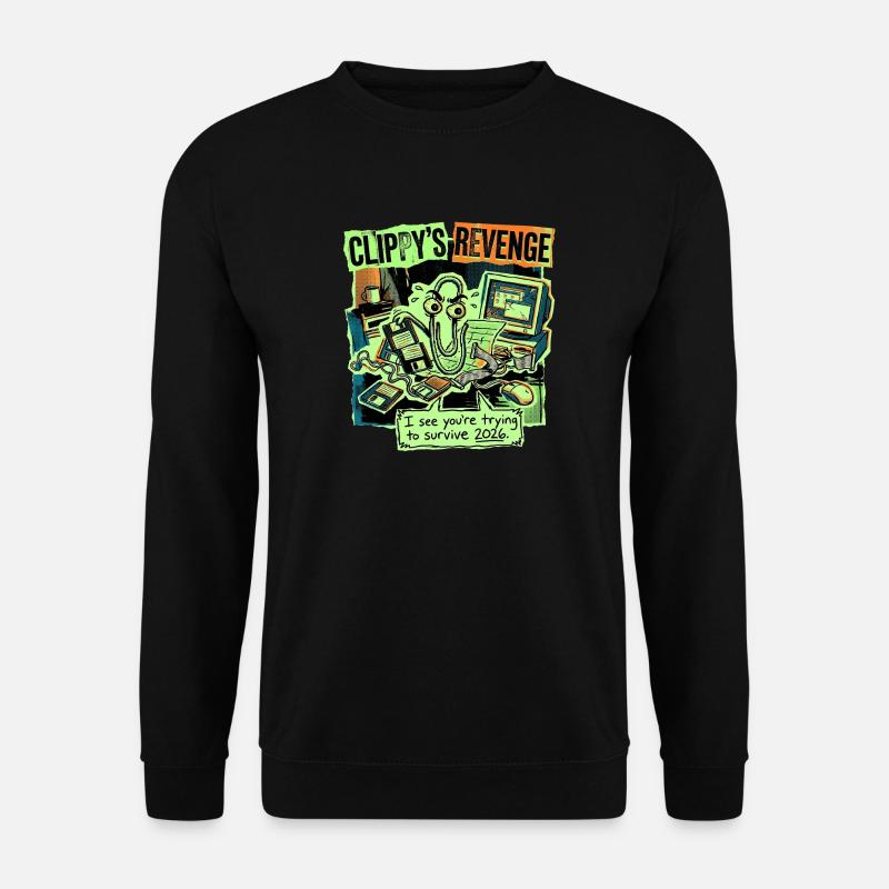Revanche Clippy - Sweat-shirt Unisexe - noir