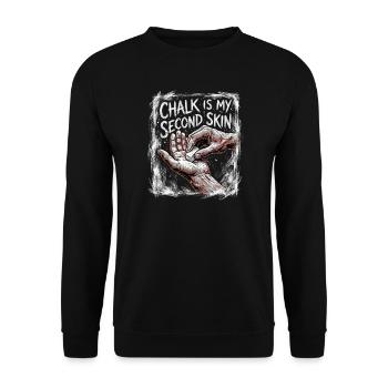 Peau de calisthénie - Sweat-shirt Unisexe - noir - Devant - Alina (178cm) & Michal (187cm)