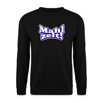 Endlich Mahlzeit! Guten Appetit - Unisex Pullover - Schwarz - Vorne - Alina (178cm) & Michal (187cm)