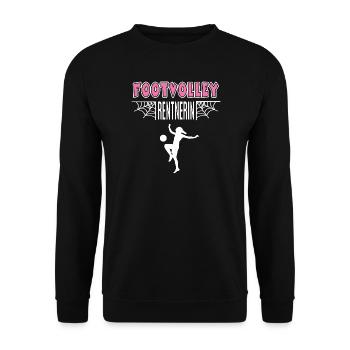 Footvolley Retraité pensionnaire Joueur de retraite - Sweat-shirt Unisexe - noir - Devant - Alina (178cm) & Michal (187cm)