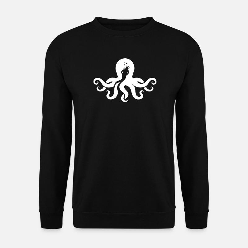 Squid Octopus Diving Trip - Unisex Sweatshirt - black