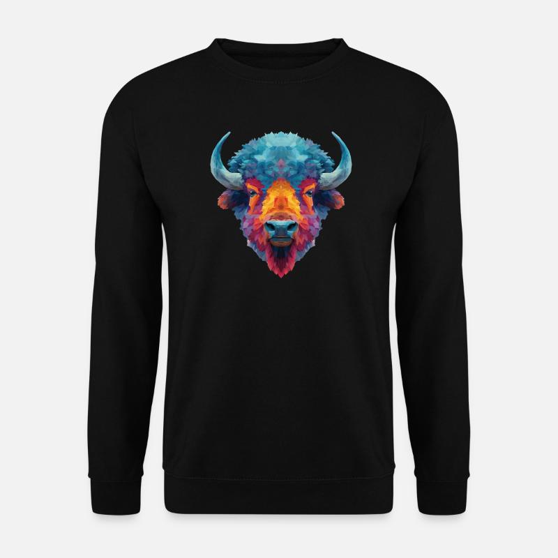 Bison - Sweat-shirt Unisexe - noir