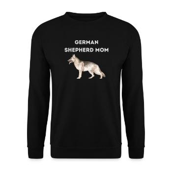 German Shepherd Mom - Unisex Sweatshirt - black - Front - Alina (178cm) & Michal (187cm)