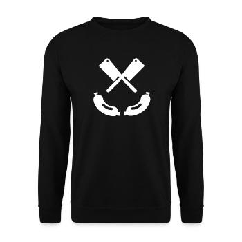 Boucher - Sweat-shirt Unisexe - noir - Devant - Alina (178cm) & Michal (187cm)