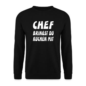 Chef - Unisex Pullover - Schwarz - Vorne - Alina (178cm) & Michal (187cm)