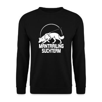 Équipe de recherche de chasse de Border Collie Dogs Dog - Sweat-shirt Unisexe - noir - Devant - Alina (178cm) & Michal (187cm)