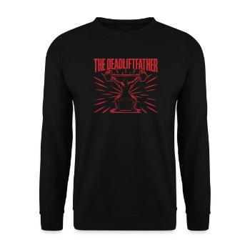 Motivation fitness Bodybuilder Le Père du Soulevé de Terre - Sweat-shirt Unisexe - noir - Devant - Alina (178cm) & Michal (187cm)