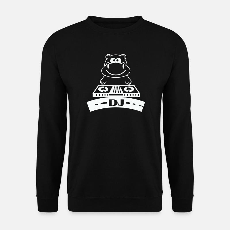 hippo_dj- - Sweat-shirt Unisexe - noir