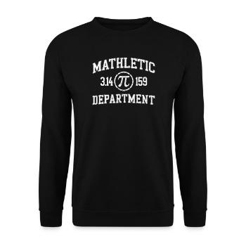 Matheletic Abteilung Shirt Pi Mathe Wissenschaft - Unisex Pullover - Schwarz - Vorne - Alina (178cm) & Michal (187cm)