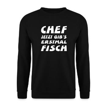 Chef - Unisex Pullover - Schwarz - Vorne - Alina (178cm) & Michal (187cm)
