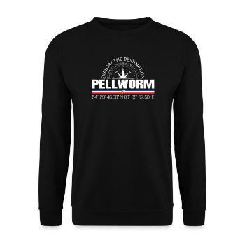 Pellworm - Unisex Pullover - Schwarz - Vorne - Alina (178cm) & Michal (187cm)