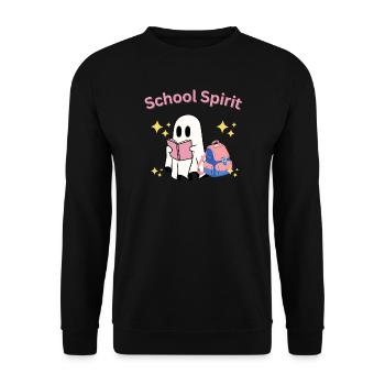 School Spirit Ghost Teacher Halloween - Sweat-shirt Unisexe - noir - Devant - Alina (178cm) & Michal (187cm)