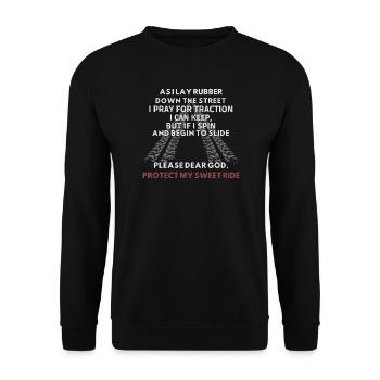 Rider Protect My Sweet Ride Motorcycle - Sweat-shirt Unisexe - noir - Devant - Alina (178cm) & Michal (187cm)