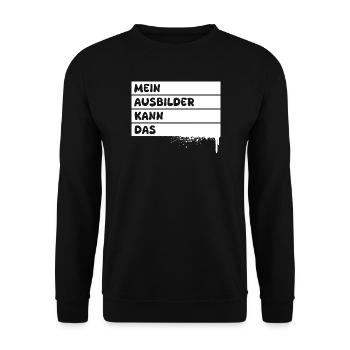 Ausbilder - Unisex Pullover - Schwarz - Vorne - Alina (178cm) & Michal (187cm)