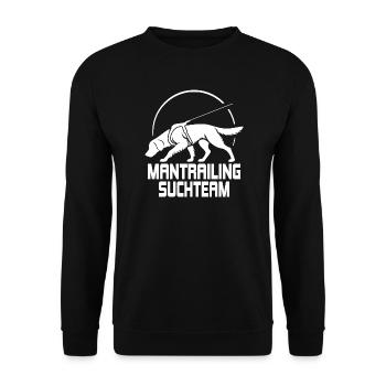 Golden Retriever Mantrailing Suchteam Hunde Hund - Unisex Pullover - Schwarz - Vorne - Alina (178cm) & Michal (187cm)
