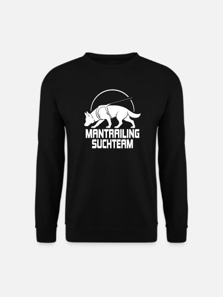 German Shepherd Mantrailing Search Team Dogs - Unisex Sweatshirt - black