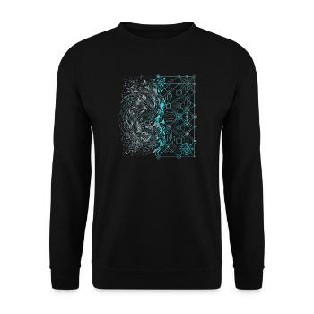 Digital order and chaos - Unisex Sweatshirt - black - Front - Alina (178cm) & Michal (187cm)