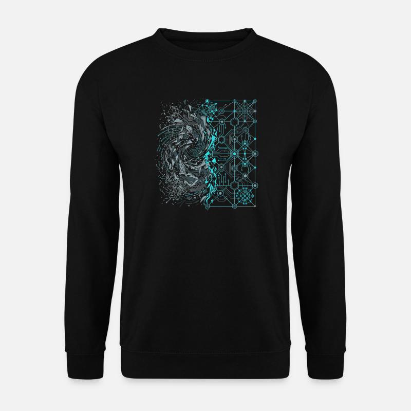 Digital order and chaos - Unisex Sweatshirt - black