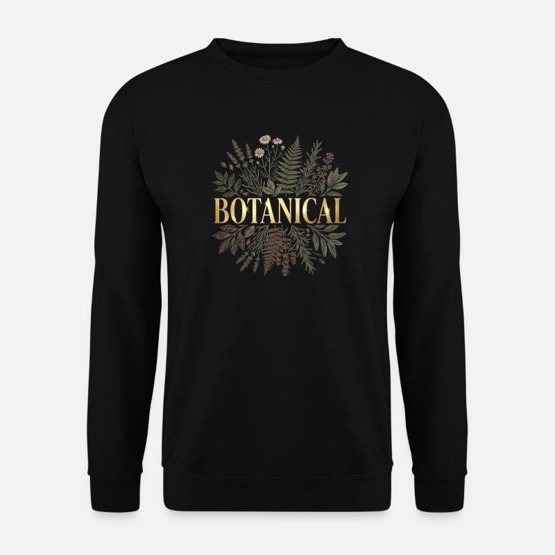 Golden Botanical - Unisex Pullover - Schwarz