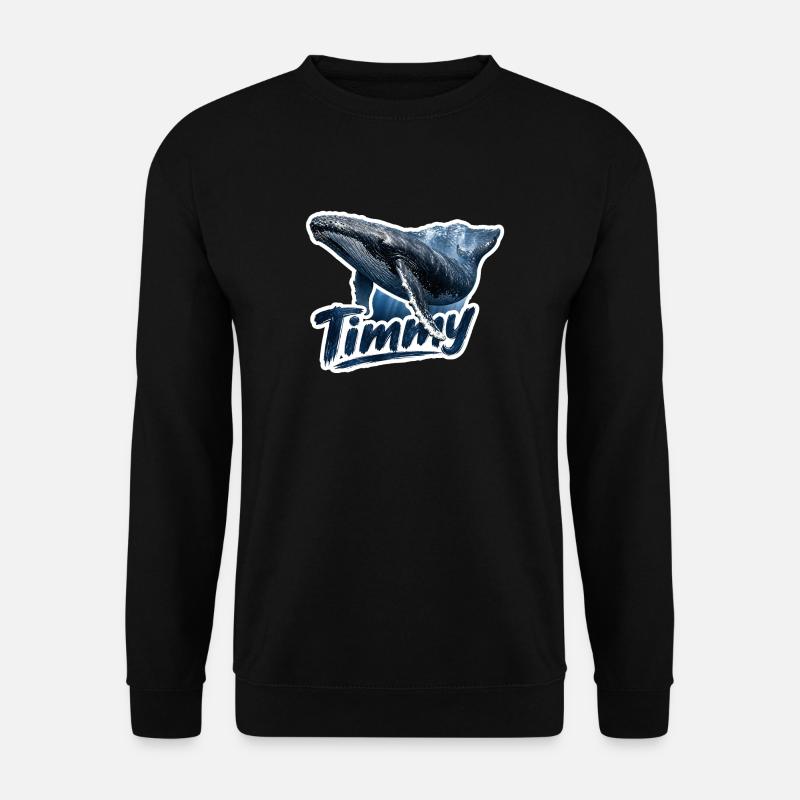Timmy der Buckelwal – Ostsee-Fan - Unisex Pullover - Schwarz