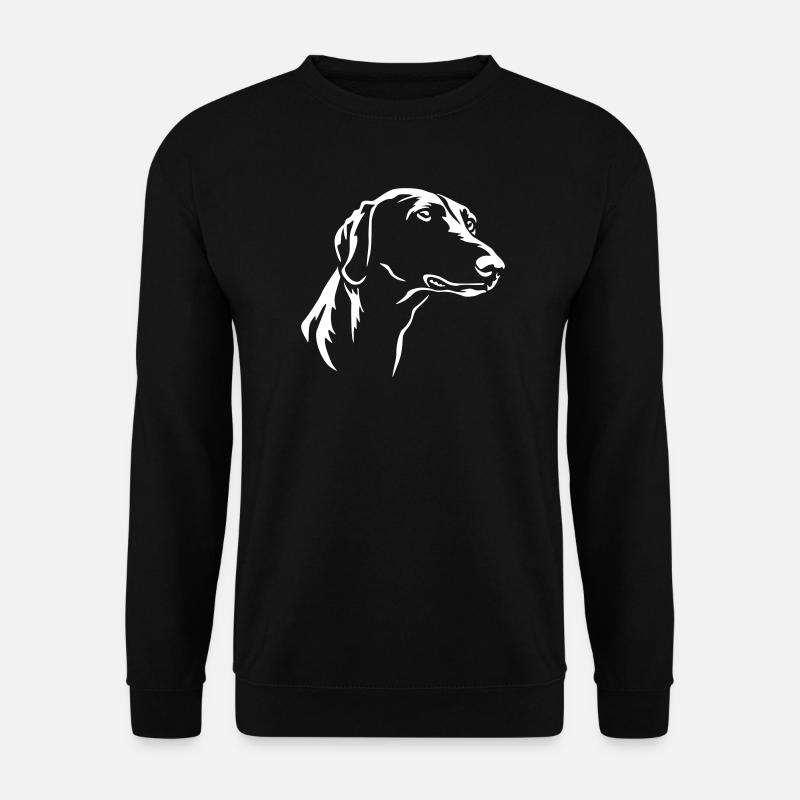 Azawakh Kopf "Black Edition" - Unisex Pullover - Schwarz