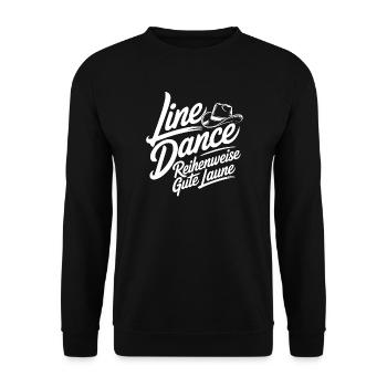 Danse en ligne : bonne humeur - Sweat-shirt Unisexe - noir - Devant - Alina (178cm) & Michal (187cm)