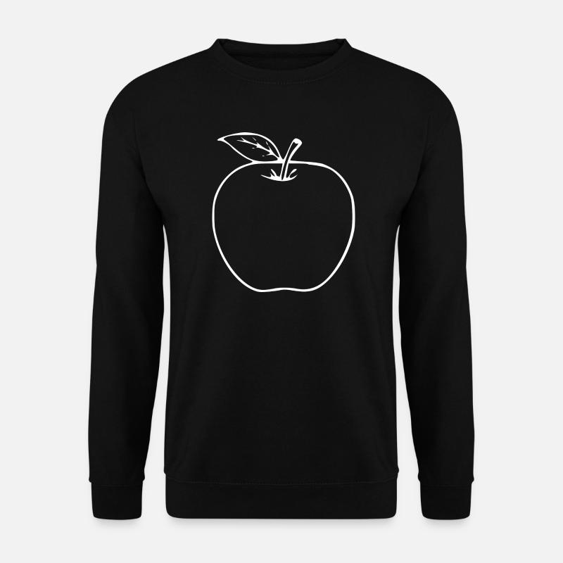 Apple Minimalist Gift - Unisex Sweatshirt - black
