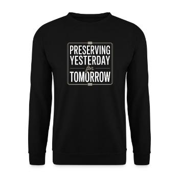 Préserver hier pour demain - Sweat-shirt Unisexe - noir - Devant - Alina (178cm) & Michal (187cm)