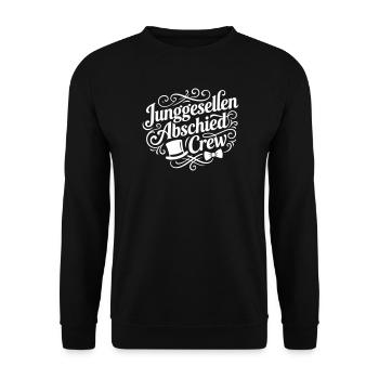 Junggesellenabschied Crew Jga - Unisex Pullover - Schwarz - Vorne - Alina (178cm) & Michal (187cm)