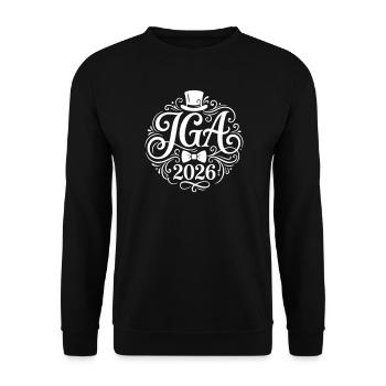 Jga 2026 Bachelor Party - Unisex Sweatshirt - black - Front - Alina (178cm) & Michal (187cm)