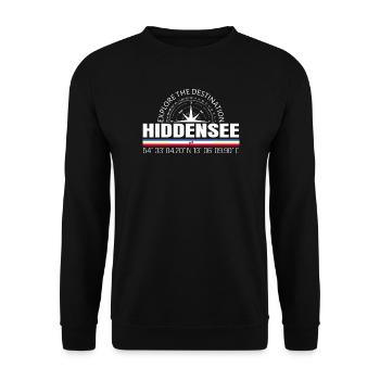 Hiddensee - Unisex Pullover - Schwarz - Vorne - Alina (178cm) & Michal (187cm)