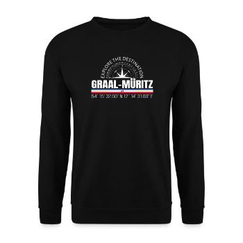 Graal-Müritz - Unisex Pullover - Schwarz - Vorne - Alina (178cm) & Michal (187cm)